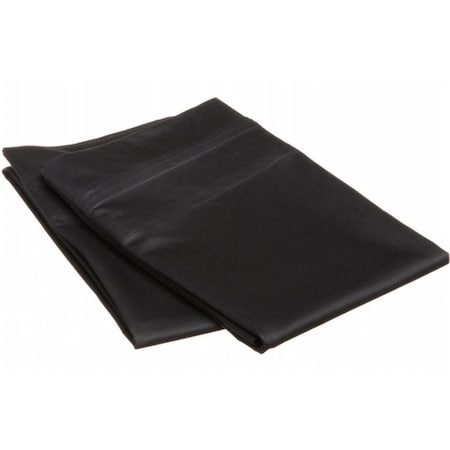 Impressions By Luxor Treasures Egyptian Cotton 650 Thread Count Solid Pillowcase Set King-Black 650KGPC SLBK